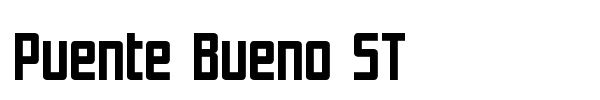 Puente Bueno ST font preview